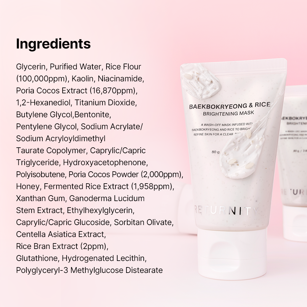 BaekBokRyeong & Rice Brightening Mask
